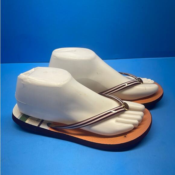 Tori Burch Women Multicolor Flip Flop Sandals 7 Some Fading - Picture 3 of 9